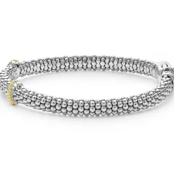 Double X Caviar Diamond Bracelet | 6mm