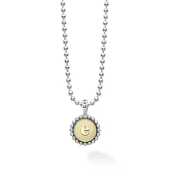 E Initial Charm Necklace