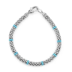 Eight Ceramic Station Beaded Bracelet | 5mm