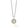 F Initial Diamond Charm Necklace