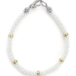 Five Gold Station Ceramic Bracelet | 5mm