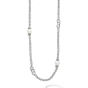 Five Pearl Link Necklace