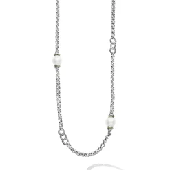 Five Pearl Link Necklace
