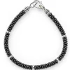 Five Silver Station Ceramic Bracelet | 5mm