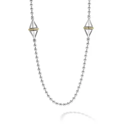Five Station Open Pyramid Necklace