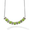 Five Station Peridot Necklace