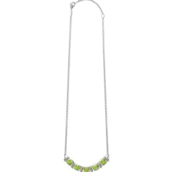 Five Station Peridot Necklace
