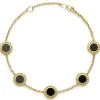 Five Station Round Onyx Bracelet