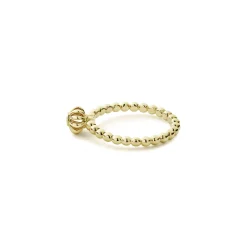 Fluted Flower Diamond Ring
