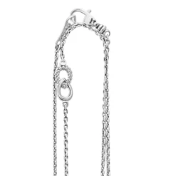 Fluted Link Station Necklace