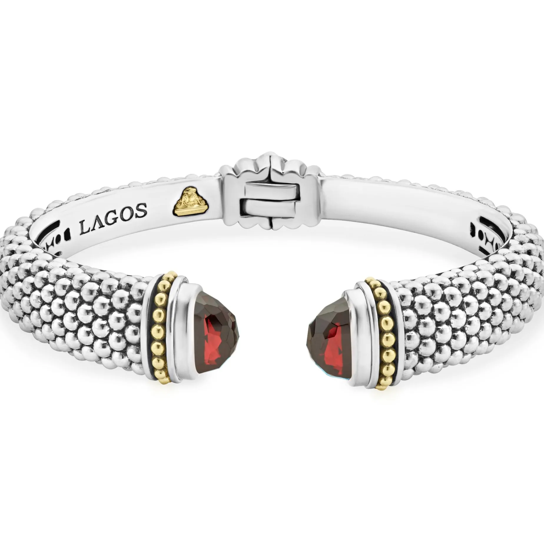 Garnet Cuff Bracelet | 12mm