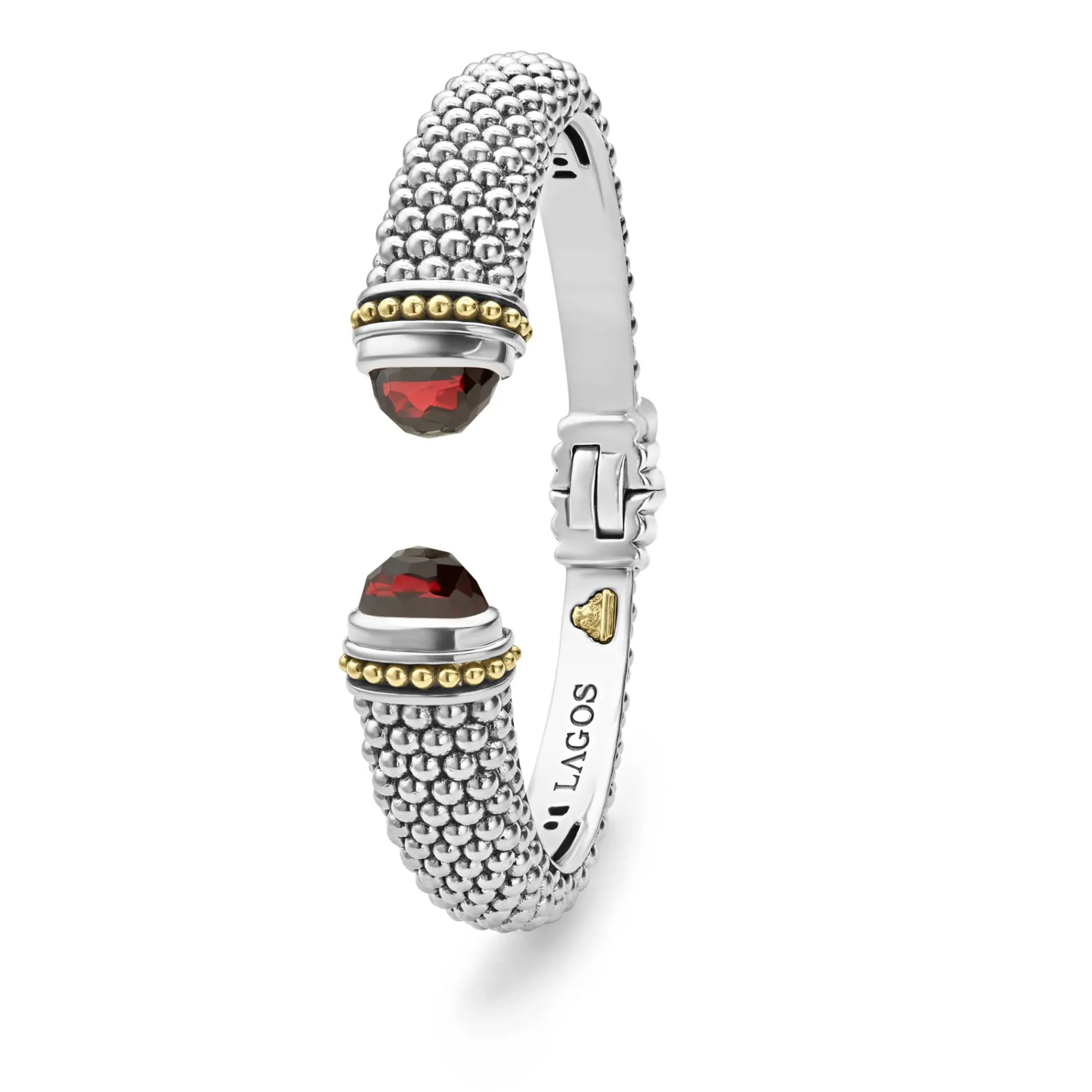 Garnet Cuff Bracelet | 12mm