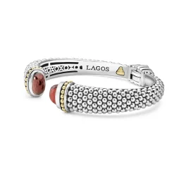 Garnet Cuff Bracelet | 12mm