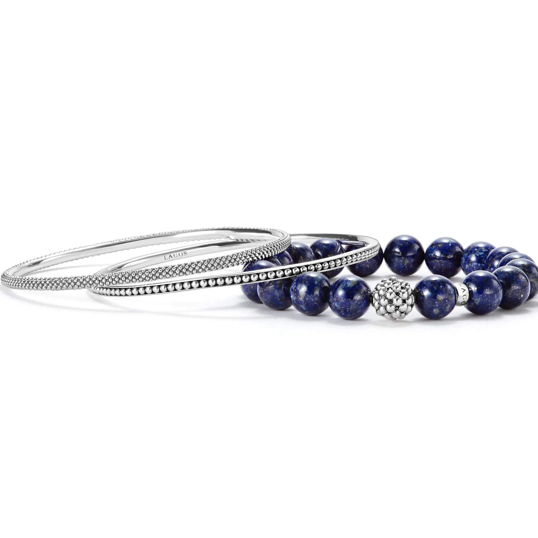 Gemstone and Bangle Bracelet Gift Set