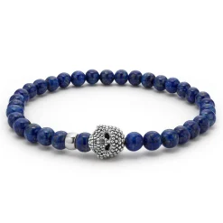 Gemstone Skull Stretch Bracelet Gift Set