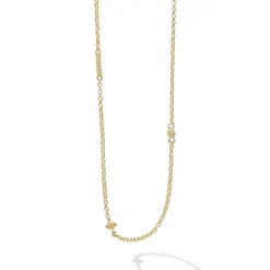 Gold Caviar Chain Necklace