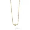 Gold Diamond Sphere Necklace