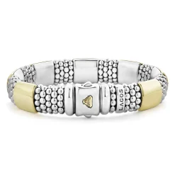 Gold Station Caviar Bracelet | 12mm