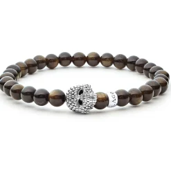 Golden Obsidian Skull Bracelet