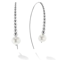 Graduated Bead Pearl Earrings
