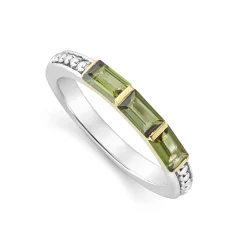 Green Tourmaline Stacking Ring