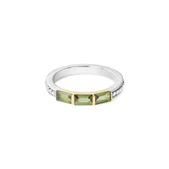 Green Tourmaline Stacking Ring