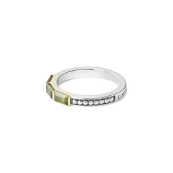 Green Tourmaline Stacking Ring
