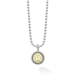 H Initial Charm Necklace
