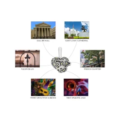 Heart of New Orleans Pendant Necklace