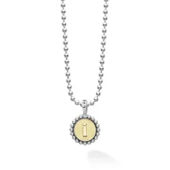 I Initial Charm Necklace