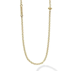 32 Inch Gold Caviar Chain Necklace