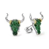 Jade Long Horn Cufflinks