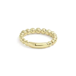 18K Gold and Diamond Stacking Ring