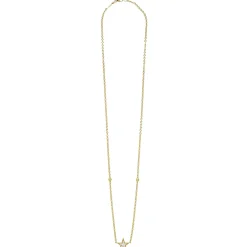 18K Gold and Diamond Star Chain Necklace
