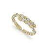 18K Gold and Diamond Superfine Band Ring