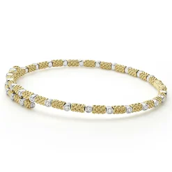 18K Gold and Diamond Superfine Cuff Bracelet