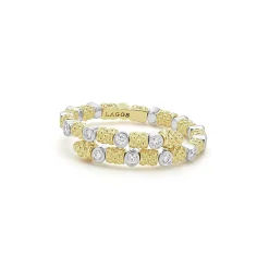 18K Gold and Diamond Superfine Band Ring
