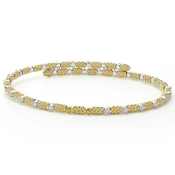18K Gold and Diamond Superfine Cuff Bracelet