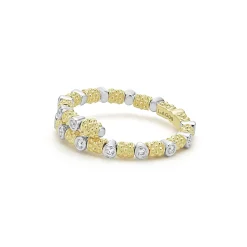 18K Gold and Diamond Superfine Band Ring