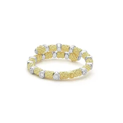 18K Gold and Diamond Superfine Band Ring