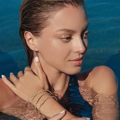 18K Gold and Diamond Superfine Cuff Bracelet
