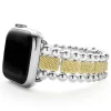 18K Gold and Sterling Silver Caviar Beaded Watch Bracelet-38-45mm