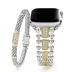 18K Gold and Sterling Silver Diamond Gift Set