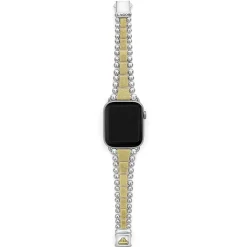18K Gold and Sterling Silver Caviar Beaded Watch Bracelet-42-49mm
