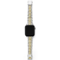 18K Gold and Sterling Silver Full Diamond Watch Bracelet-38-45mm