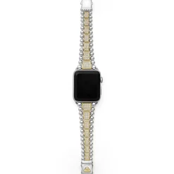 18K Gold and Sterling Silver Full Diamond Watch Bracelet-42-49mm