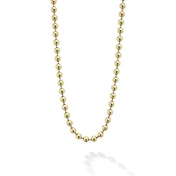 18K Gold Ball Chain Necklace
