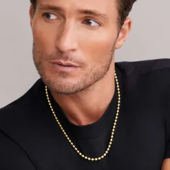 18K Gold Ball Chain Necklace