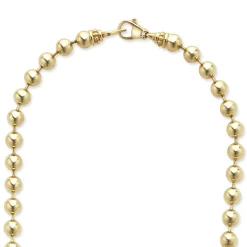 18K Gold Ball Chain Necklace