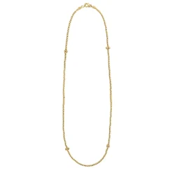 18K Gold Beaded Necklace